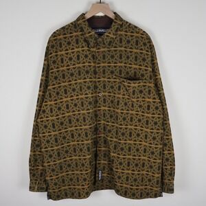 Vintage Pelle Pelle Marc Buchanan AOP Geometric Button Down Shirt XL 27.5x31.5